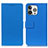 Leather Case Stands Flip Cover T14 Holder for Apple iPhone 14 Pro Max Blue