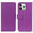 Leather Case Stands Flip Cover T14 Holder for Apple iPhone 16 Pro Purple