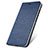 Leather Case Stands Flip Cover T14 Holder for Huawei Honor 10i Blue