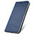 Leather Case Stands Flip Cover T14 Holder for Huawei Honor 20i Blue
