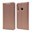 Leather Case Stands Flip Cover T15 Holder for Huawei Honor 10i Rose Gold