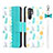 Leather Case Stands Flip Cover T15 Holder for Huawei P30 Pro Cyan