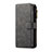 Leather Case Stands Flip Cover T15 Holder for Samsung Galaxy S10 Plus Black