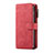 Leather Case Stands Flip Cover T15 Holder for Samsung Galaxy S10 Plus Red