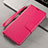 Leather Case Stands Flip Cover T15 Holder for Xiaomi Mi Note 10 Pro Hot Pink