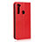 Leather Case Stands Flip Cover T15 Holder for Xiaomi Redmi Note 8 (2021) Red