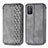 Leather Case Stands Flip Cover T16 Holder for Xiaomi Poco M3 Gray