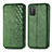 Leather Case Stands Flip Cover T16 Holder for Xiaomi Poco M3 Green