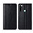 Leather Case Stands Flip Cover T16 Holder for Xiaomi Redmi Note 8 (2021) Black