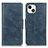 Leather Case Stands Flip Cover T17 Holder for Apple iPhone 13 Blue