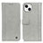 Leather Case Stands Flip Cover T18 Holder for Apple iPhone 13 Gray