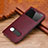 Leather Case Stands Flip Cover T20 Holder for Apple iPhone 11 Pro Red Wine