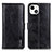 Leather Case Stands Flip Cover T20 Holder for Apple iPhone 13 Black