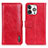 Leather Case Stands Flip Cover T20 Holder for Apple iPhone 14 Pro Max Red