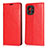 Leather Case Stands Flip Cover T21 Holder for Xiaomi Mi 11 5G Red