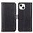 Leather Case Stands Flip Cover T23 Holder for Apple iPhone 13 Black