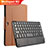 Leather Case Stands Flip Cover with Keyboard for Huawei MediaPad M2 10.0 M2-A01 M2-A01W M2-A01L Brown