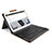 Leather Case Stands Flip Cover with Keyboard for Huawei MediaPad M2 10.0 M2-A01 M2-A01W M2-A01L Brown