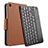 Leather Case Stands Flip Cover with Keyboard for Huawei Mediapad M3 8.4 BTV-DL09 BTV-W09 Brown