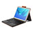 Leather Case Stands Flip Cover with Keyboard for Huawei MediaPad M5 10.8 Brown