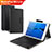 Leather Case Stands Flip Cover with Keyboard L02 for Huawei MediaPad M3 Lite 10.1 BAH-W09 Black