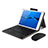 Leather Case Stands Flip Cover with Keyboard L02 for Huawei MediaPad M3 Lite 10.1 BAH-W09 Black