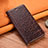 Leather Case Stands Flip Cover Z07 Holder for Apple iPhone 13 Pro Max Brown