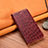 Leather Case Stands Flip Cover Z07 Holder for Apple iPhone 13 Pro Max Red