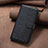 Leather Case Stands Flip Flowers Cover Holder BF1 for Oppo A35 Black