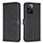 Leather Case Stands Flip Flowers Cover Holder BF1 for Oppo A57 4G Black