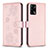 Leather Case Stands Flip Flowers Cover Holder BF1 for Oppo A74 4G