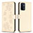 Leather Case Stands Flip Flowers Cover Holder BF1 for Oppo A74 5G