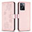 Leather Case Stands Flip Flowers Cover Holder BF1 for Oppo A77s