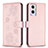 Leather Case Stands Flip Flowers Cover Holder BF1 for Oppo A96 5G