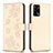Leather Case Stands Flip Flowers Cover Holder BF1 for Oppo F19