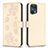 Leather Case Stands Flip Flowers Cover Holder BF1 for Oppo Find X5 Pro 5G