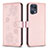 Leather Case Stands Flip Flowers Cover Holder BF1 for Oppo Find X5 Pro 5G