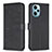 Leather Case Stands Flip Flowers Cover Holder BF1 for Xiaomi Poco F5 5G Black