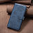Leather Case Stands Flip Flowers Cover Holder BF2 for Huawei Honor X8b Blue