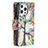 Leather Case Stands Flip Flowers Cover Holder for Apple iPhone 14 Pro Max Mixed