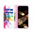 Leather Case Stands Flip Flowers Cover Holder for Apple iPhone 15 Plus Colorful