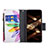 Leather Case Stands Flip Flowers Cover Holder for Apple iPhone 15 Pro Colorful