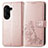 Leather Case Stands Flip Flowers Cover Holder for Asus ZenFone 10 Rose Gold