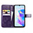 Leather Case Stands Flip Flowers Cover Holder for Huawei Honor X7a