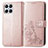 Leather Case Stands Flip Flowers Cover Holder for Huawei Honor X8 4G