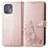 Leather Case Stands Flip Flowers Cover Holder for Motorola Moto Edge 20 Lite 5G Pink