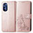 Leather Case Stands Flip Flowers Cover Holder for Motorola Moto G Stylus (2022) 4G Pink