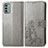 Leather Case Stands Flip Flowers Cover Holder for Nokia G22