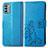 Leather Case Stands Flip Flowers Cover Holder for Nokia G22