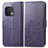 Leather Case Stands Flip Flowers Cover Holder for OnePlus 10 Pro 5G Purple